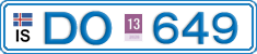 License plate of Iceland, Cars