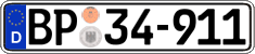 German license plate, Authorities and federal agencies