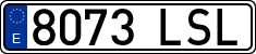 License plates of Spain, Ordinary (2000)