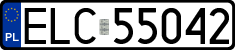 License plates of Poland, Regular car plates