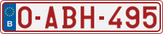 License plate of Belgium, Regular plates (2010)