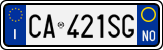 License plate of Italy, Cars (1994 year series)