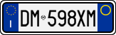 License plate of Italy, Cars (1994 year series)