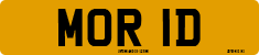 License plate of the United Kingdom, 1963 year system