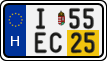 license plates of Hungary, Temporary (2022)