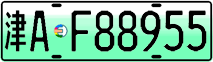 License plate of China, Electric vehicles