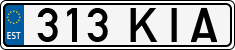 License plate of Estonia, Regular car plates