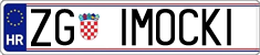 License plate of Croatia, Vanity Plates