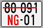 License plate of Vietnam, Diplomatic