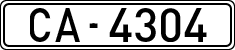 License plates of Spain, 1900 year series
