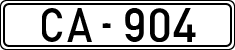 License plates of Spain, 1900 year series
