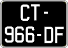 French license plate, SIV (oldtimers)
