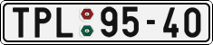 License plate of the Czech Republic, Cars (1960)