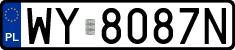 License plates of Poland, Regular car plates