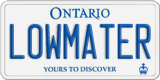 Ontario, Vanity Plates