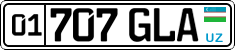 License plate of Uzbekistan, Organizations