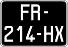 French license plate, SIV (oldtimers)