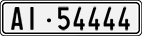 License plate of Switzerland, Cars