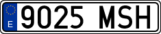 License plates of Spain, Ordinary (2000)
