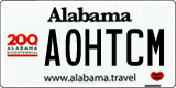 Alabama, Specialty plates