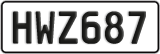 License plate of New Zealand, ABC1(23)