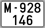 License plates of Spain, 1900 year series