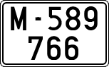 License plates of Spain, 1900 year series