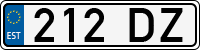 License plate of Estonia, Trailers