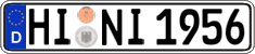 German license plate, Regular plates
