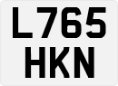 License plate of the United Kingdom, 1983 year system