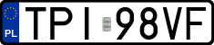 License plates of Poland, Regular car plates