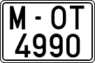 License plates of Spain, 1971 year series