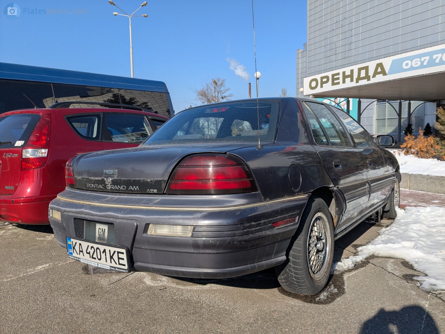 KA 4201 KE, Pontiac Grand Am 4th gen 4-door Sedan (N-body), facelift, 1995–1998