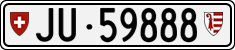 License plate of Switzerland, Cars