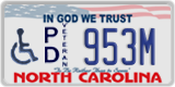 North Carolina, Disabled Veteran (XXXX)