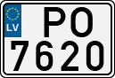 License plate of Latvia, Regular car plates