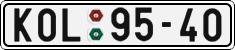 License plate of the Czech Republic, Cars (1960)