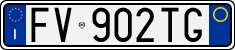 License plate of Italy, Cars (1994 year series)