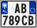 License plate of Albania, Cars (2011)