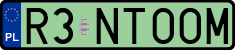 License plates of Poland, Vanity Plates