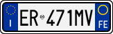 License plate of Italy, Cars (1994 year series)