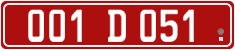 License plate of Georgia, Diplomatic
