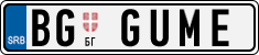 License plate of Serbia, Vanity Plates