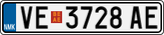 License plate of North Macedonia, Regular plates (2012)