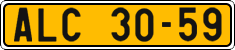 License plate of the Czech Republic, Commercial vehicles (1960)