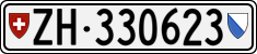 License plate of Switzerland, Cars