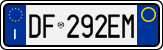 License plate of Italy, Cars (1994 year series)