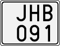 License plate of Sweden, Regular plates