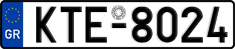 License plate of Greece, Cars