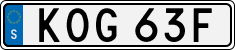 License plate of Sweden, Regular plates